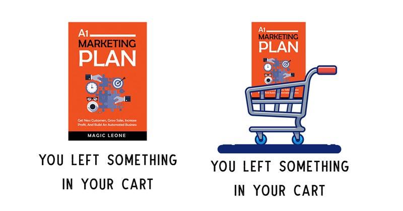 Images of A1 Marketing Plan Book As A Demonstration of Personalized Ad For Abandoned Carts