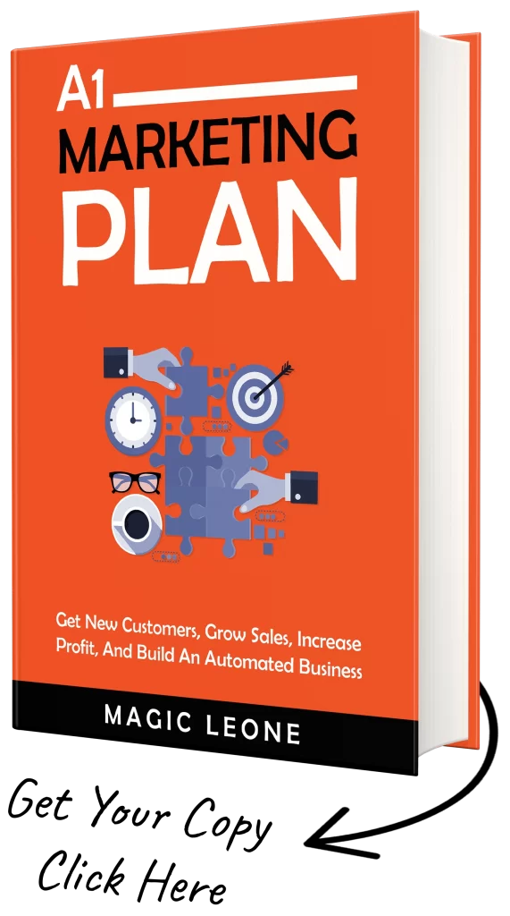 A1 Marketing Plan Book Cover It Takes You To Sales Page Upon Clicking It